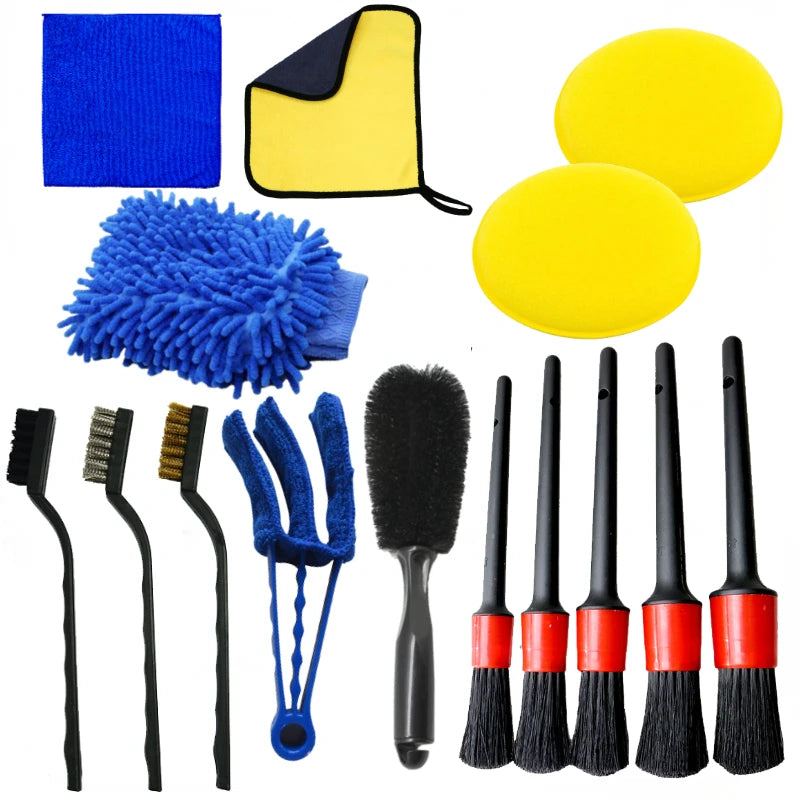 Kit de nettoyage detailing – 15 pièces